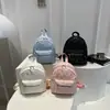 Mochila ins de moda coreana versátil de cielo estrellado para mujer, diseño de nicho, letras simples, mochila escolar estudiantil de gran capacidad