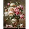 5D Nuevo DIY Pintura de Diamantes Serie Floral Taladro de Punto Punto de Cruz Pintura Decorativa Taladro Completo Pintura Decorativa Directo de Fábrica