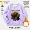 Sudadera Delta Action con Cuello Redondo para Niños con Estampado de Rosa Dorada, Temática de Ratón y Rata, Conjunto de Pantalones de Chándal Otoño/Invierno