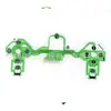 Película condutora original para controle de PS4 JDS 001/011/3.0/4.0/5.0 Acessórios de película para botão verde