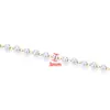 Cadena de bolitas de acero inoxidable, cadena de tubo, collar DIY hecho a mano, pulsera, cadena de perlas de 18k, cadena de moda moderna, accesorios para joyería