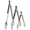 En stock pinza para alimentos de acero inoxidable pinza para herramientas de barbacoa pinza para alimentos de acero inoxidable alargada pinza para bistec pinza para barbacoa de cocina