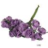 Plástico Morado Flor Artificial Hecha a Mano Material DIY Boda Cabeza de Flor de Espuma de Plástico Estambres de Ramo Artificial