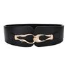 Fornecimento transfronteiriço Amazon eBay Europeu e Americano all-match couro cintura selo feminino decorativo fivela elástica cinto largo