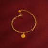 Nuevo collar de temperamento de moda de aleación de cobre Reina llegó collar damas redondo Marca doble capa pulsera ajustable al por mayor