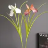 Toque Simulado Silicone Algodão Orquídea Íris Irlandesa Alice Estilo Francês Modelo de Casa Sala de Estar Arranjo de Flores para Casamento Atacado