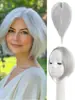 Aplique de Cabelo Estilo Europeu e Americano para Mulheres com Franja para Cobrir Cabelos Grisalhos, Leve e Invisível, Aplique de Franja Extensão de Cabelo Naturalmente Volumosa