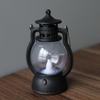 Linterna Pequeña de Halloween Lámpara de Queroseno Retro Decoración de Ambiente Festivo Accesorios Linterna de Calabaza Linterna Pequeña LED Linterna de Viento