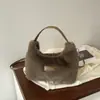 Bolsa Transversal Nova de Pelúcia Transfronteiriça Feminina Outono/Inverno Alta Textura Pelo Sintético de Vison Bolsa de Ombro Moda Versátil Bolsa de Mão