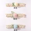 Diadema de Encaje Cómoda para Bebé Estilo Nuevo Europeo y Americano, Pañuelo para Niños con Rosa Linda, Accesorios Finos de Verano para el Cabello de Bebé