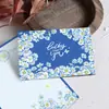 Set de Papel Azul de Alta Calidad, Tarjetas de Felicitación Exquisitas, Papel para Cartas Manuscritas, Cartas de Amor Artísticas, Tarjetas de Mensajes de Bendición