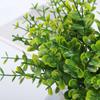 Flor Artificial Flor Falsa Planta Verde Maceta Decoración de Valla Material para Arreglos Florales Plástico Césped Falso Pequeño Individual Hojas de Eucalipto de 5 Ramas