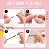 Dia das Crianças TikTok Taobao Dropshipping Educacional DIY Conjunto de Pulseira de Contas de Cristal Presente para Meninas Atacado