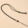 Cordón Sencillo para Collar Adecuado para Usar Joyería Dorada, Cordón para Colgante DIY, Correa de Cuello Trenzada Semi-Terminada, Ajustable
