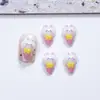 Celebridad de Internet Conejo Caramelo de Palo Dibujos Animados Decoraciones para Uñas 3D Lindo Helado Lazo Caramelo de Palo Accesorios para Uñas