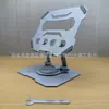 Soporte para tablet de pie transfronterizo, soporte de escritorio giratorio  de 360 grados para transmisión en vivo, ajustable, plegable, portátil