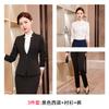 Chaqueta de traje negra para mujer, primavera y otoño, para estudiantes universitarios pequeños, para entrevistas de trabajo, ropa de trabajo, traje profesional.