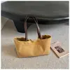 Bolsa de ombro casual simples para atacado para mulheres, nova moda bolsa de lona simples para o dia a dia, bolsa de axila de grande capacidade