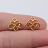 15x 14mm 0.7g plata antigua accesorios para collar pulsera DIY símbolo infinito colgante de amor