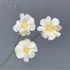 3 orquídeas artificiais em estilo nórdico, decoração de salão de casamento de luxo, adereços de fotografia, arranjos florais para vitrine, flores artificiais
