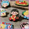 Insígnia de Silicone Macio em PVC Desenho Animado Fofo Criativo Velcro Logotipo Patch para Roupa Fabricante Personalizado Atacado