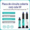 Cola de Cura UV Transparente, Cola de Encapsulamento Eletrônico, Cola para Revestimento de Painel Solar Fotovoltaico, Cola UV para Revestimento de PCB