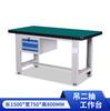 Banco de trabajo para montador de acero Banco de trabajo resistente Antiestático Banco de trabajo desmontable con soporte de luz Mesa de trabajo para línea de montaje con red trasera