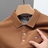 Productos genuinos Camiseta de manga corta Tommy Cotton para hombre Verano Nueva Moda Casual Bordada Mediana edad y Joven Camisa POLO de media manga