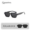 Gafas de sol polarizadas con patillas finas de nuevo estilo 2025 para mujer, Gafas de sol de montura cuadrada a la moda europeas y americanas, Gafas de sol para viajes al aire libre 9034