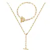 Joyería Transfronteriza Europea y Americana, Collar de Clavícula con Hebilla OT Elegante y a la Moda, Collar Corto con Hebilla de una Palabra, Collar para Mujer