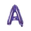 Globo de Película de Aluminio de Letra Inglesa de 16 Pulgadas Morado Blanco Verde Diseño Creativo Decorativo Letra A- Z Globo de Papel de Aluminio