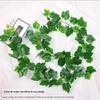 Rattan Simulação Planta Folha de uva Uva Videira Creeper Teto Decoração Videira Verde Folha Folha Flor Videira Falso Verde Planta