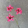 Nova Flor Artificial Impressa em 3D com 3 Cabeças de Lírio para Decoração de Paisagismo de Casamento, Adorno de Arranjo Floral e Flor Adereço de Estilo Pastoral