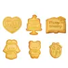Moldes para Galletas Temática de Recién Casados Osos de Boda Repujador de Fondant para Bodas Herramientas para Hornear Galletas DIY Pastel Galletas de Boda