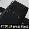 Pantalones casuales de pana para hombre de otoño e invierno transfronterizos, de pierna recta, corte holgado, pantalones largos, versátiles para hombres jóvenes, adecuados para deportes y uso diario