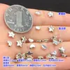 Plata de Ley S925 Pulsera de Cristal con Cuentas Espaciadoras Finamente Elaboradas de Estrella y Corazón Pulsera Tejida Collar Accesorios Hechos a Mano para DIY