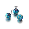 Contas Espaçadoras de Esmalte Cloisonné, Contas de Esmalte com Filigrana Banhadas a Ouro Base de Cobre, Contas da Sorte Lótus para Pulseiras, Colares e Pingentes DIY