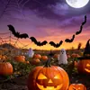 Bandera Personalizada de Murciélago de Halloween Tela No Tejida Bandera Colgante Hueca para Bar, Jardín de Infancia, Decoración de Fiesta de Halloween