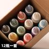 Patrimonio Cultural Inmaterial Abanico Flotante de Pintura DIY Pigmento Natural 12 Colores Abanico en Blanco Especial para Hacer Abanicos Flotantes de Pintura Estilo Antiguo Abanico Redondo