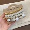 Set de Pulseras Redondas Elásticas con Cuentas Geométricas de Cristal Bohemio, Diseño Único, Joyería Versátil para Mujer