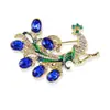 Novo Broche Elegante Colorido de Pavão Exquisite Broche Estilo Chinês Moda de Alto Padrão Versátil Alfinete de Roupa para Mulheres