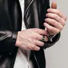 Moda Europea y Americana Transfronteriza Estilo Minimalista Acero Inoxidable Joyería para Parejas Anillo Liso de 4 mm, 6 mm, 8 mm Set de Accesorios para Manos
