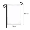 Amazon Transfronterizo 30x45cm Bandera de Jardín en Blanco DIY Bandera de Jardín Blanca Pura Patrón Festivo Venta al por Mayor
