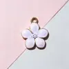 Pingente Pequeno Flor de Cerejeira Cinco Pétalas Liga Pingente Flor Colorida Acessórios para Pulseira DIY Acessórios para Cabelo Acessórios de Joias Artesanais