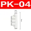 Conector Neumático Recto PU Bidireccional PV Tri-vía Tipo T Tipo Y Cuatro Vías Cinco Vías Conector Manguera de Aire 8MM Negro y Blanco