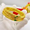 Vietnam Sha Jin Explosões Qual Pulseira Qual Criança Mágica Descendo Mundo Kun Anel Pulseira Banhado a Ouro Joias Atacado