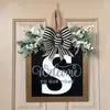 Yzm Cartas Inglesas Transfronterizas Decoración Personalizada para Puerta Principal Colgante para Puerta Accesorios Artesanías de Madera