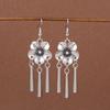 Pendientes de Borla para Turismo Yunnan Dali Lijiang Pendientes Largos Bohemia Distintivos Joyería con Colgante de Hoja para el Cabello