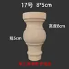Talla de madera de Dongyang piezas pequeñas de torno de madera estilo europeo patas de mesa de madera maciza patas redondas patas de madera para sofá accesorios para muebles americanos madera de caucho