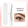 Pinzas de Acero Inoxidable para Extensiones de Pestañas, Aplicador de Pestañas Postizas, Rizador de Pestañas, Pinza Dorada con Forma de Pluma, Fabricante de Belleza al por Mayor